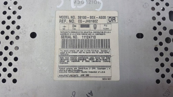 фото №3, Радіо програвач cd касета honda oddysey ii 2002