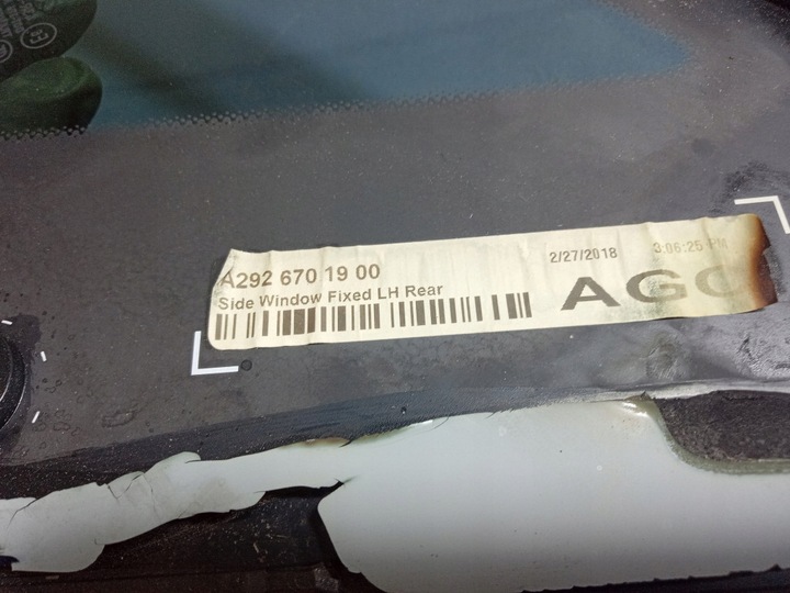 фото №6, Mercedes gle w292 купе стекло кузовная левый зад задняя a2926701900