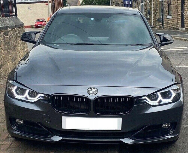 фото №15, Лампи передні фари h7 з ringami led do руху денного bmw f30 чорний