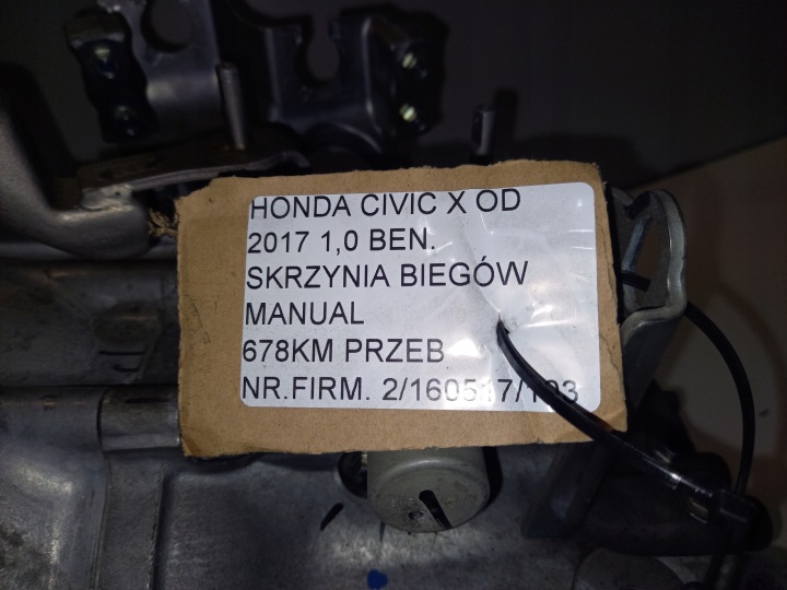 фото №7, Honda civic x od 2017 1.0 b кпп w3b e5cb коробка передач механическая коробка передач малый пробег