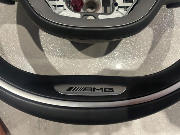 фото №5, Кермо пелюстки шкіра алькантара ідеальна w222 w217 performance 63amg amg