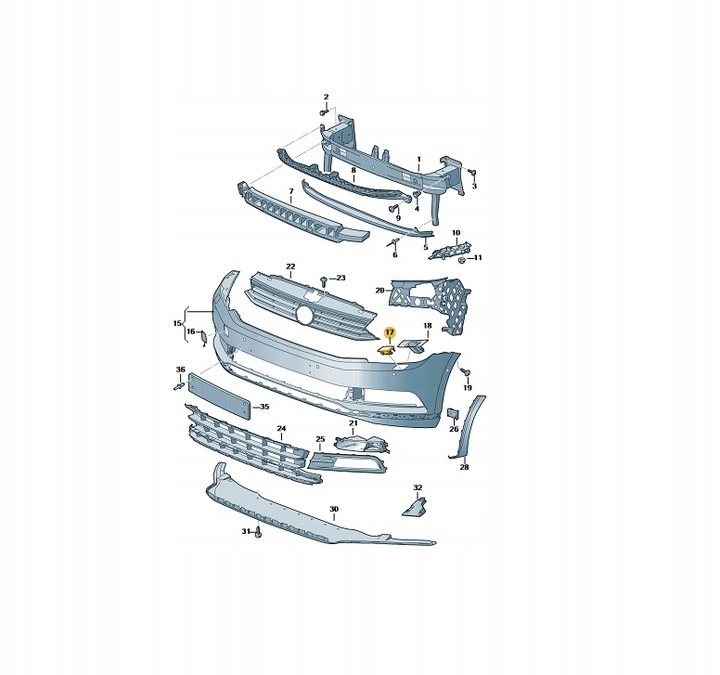 фото №5, Заглушка склоомивача фара ліва vw passat b8