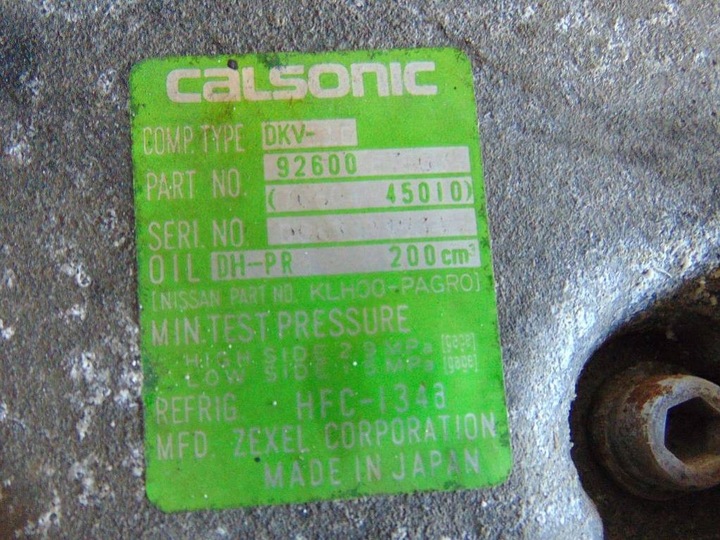 фото №6, Nissan micra k11 1.0 96r компрессор кондиционера