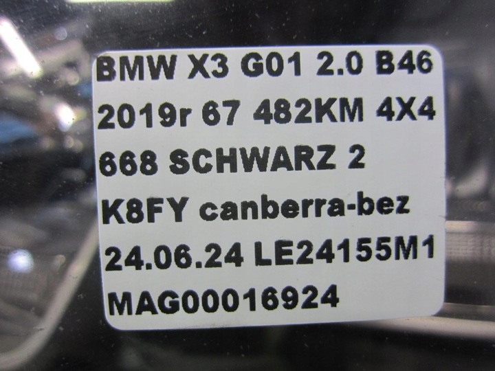 фото №12, Bmw x3 g01 лампа ліва передня перед led лівий usa 63117466127 7466127
