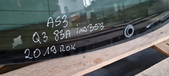 фото №9, Q3 83a скло кузовна кришки багажника зад темне as3 2019r 83a845501c