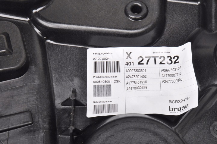 фото №8, Mercedes eqb x243 подъемник стекла левый зад задний a2478201402