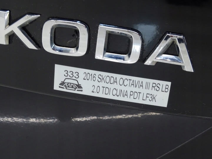 фото №14, Крышка крышка зад задняя багажника стекло спойлер skoda octavia iii rs vrs