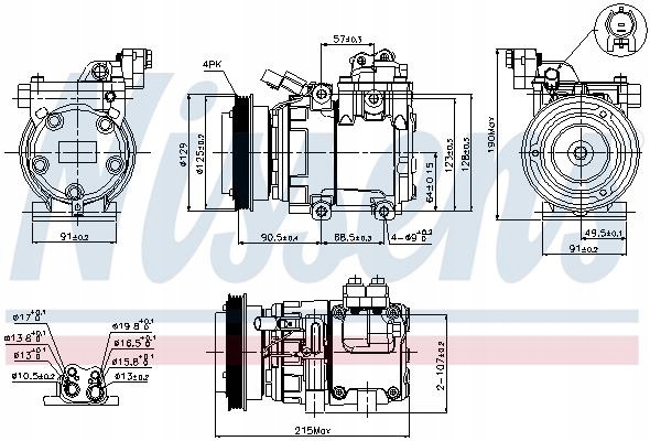 фото №13, Компресор кондиціонера nissens 89082 977012d100