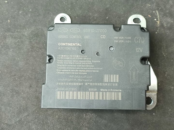 фото №1, Kia xceed 19- модуль датчик подушок 100% ok 95910-j7000
