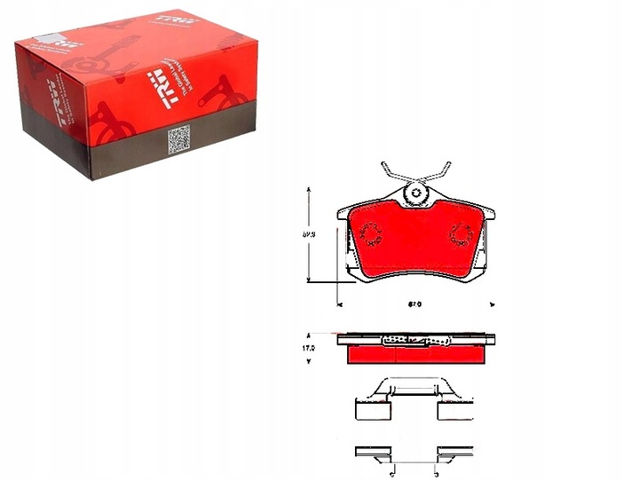 фото №1, Гальмівні колодки гальмівні vw зад bora golf new beetle 1,8-3