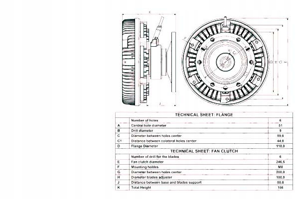фото №2, Зчеплення вентилятора радіатор контакти: 5 rvi kerax