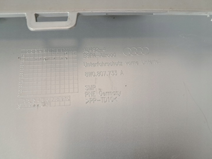 фото №12, Audi a4 b9 allroad спойлер накладка бампера перед передня 8w0807733a