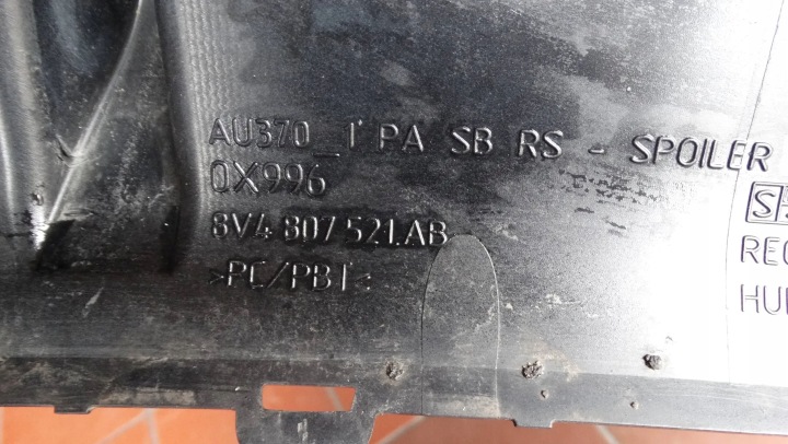 фото №11, Дифузор накладка бампера зад 8v4807521ab audi rs3 рестайлінг