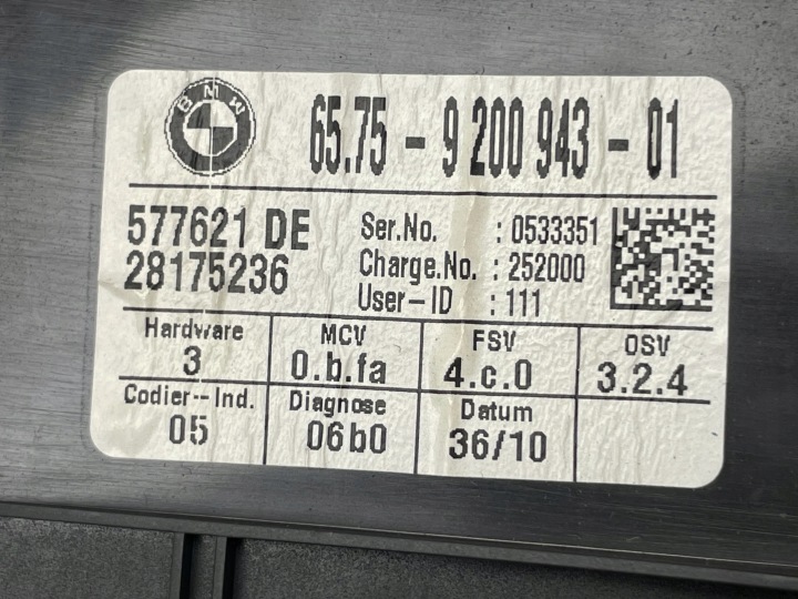 фото №15, Bmw e84 e90 e92 лампа стеля освітлення кабіни зад 9201637 9244134