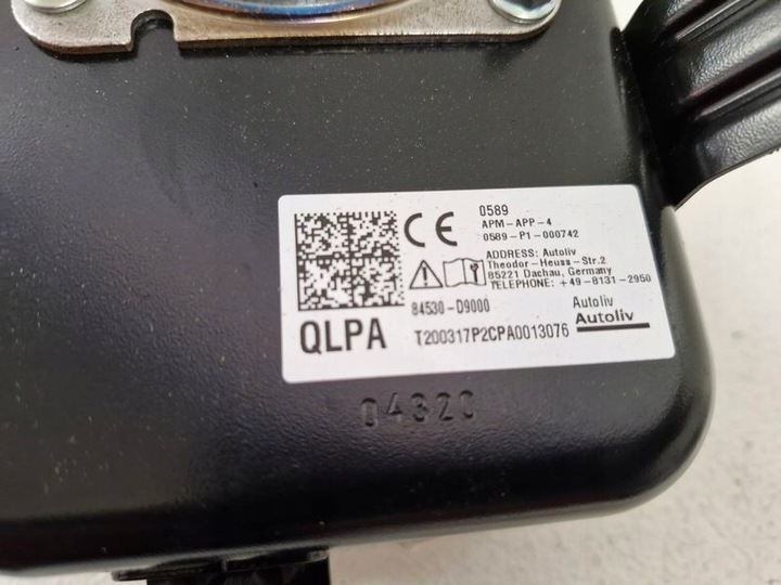 фото №6, Kia sportage iv 4 повітряна подушка подушка безпеки пасажира панелі 84530-d9000