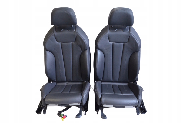 фото №14, Audi a4 8w чёрная кожа комплект сидений обшивки