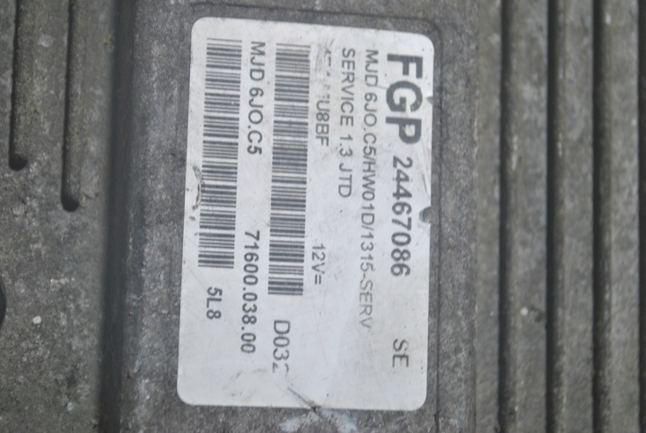 фото №6, Компьютер блок управления двигателя opel corsa c 24467086se