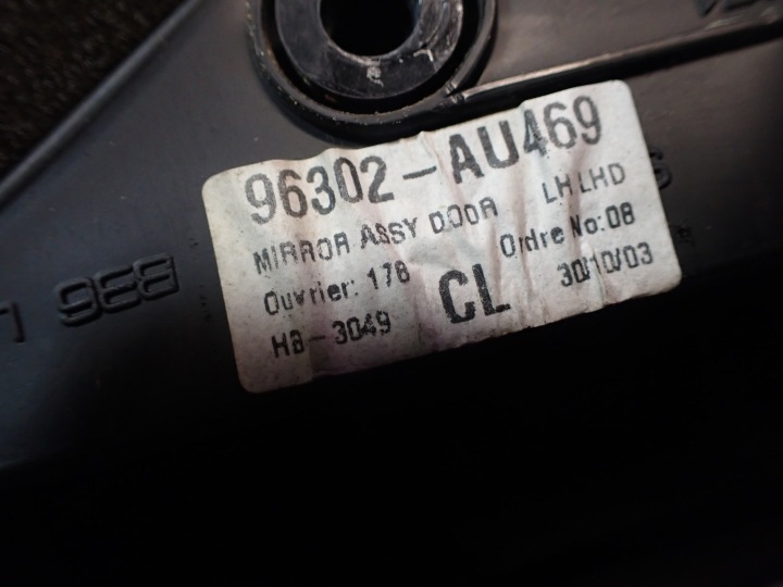 фото №6, Nissan primera p12 hb 5d зеркало левое электрические 96302au469 5 pin ky5g