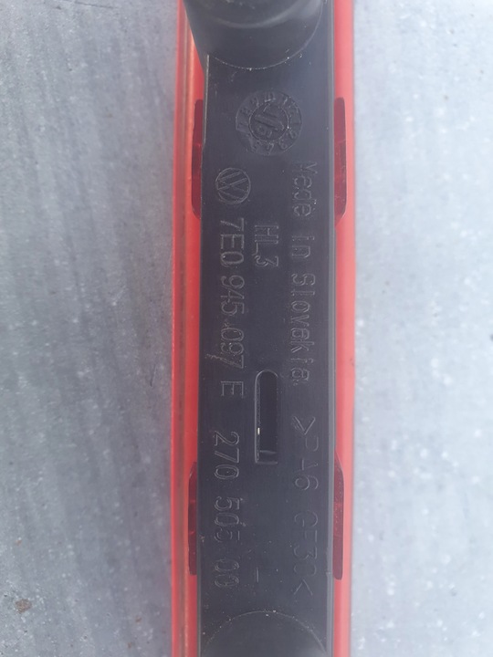 фото №5, Volkswagen transporter carvelle t6 третє світло 7e0945097h