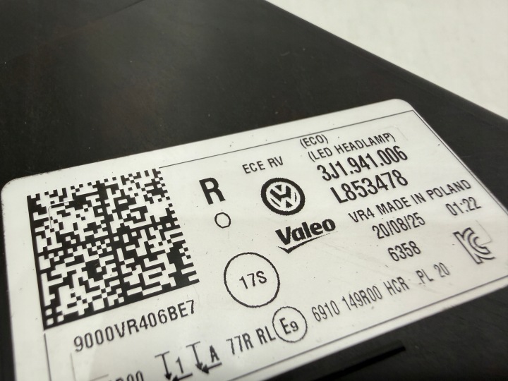 фото №14, Vw passat b9 3j полный led фара передняя передняя правая 3j1941006 b красивая
