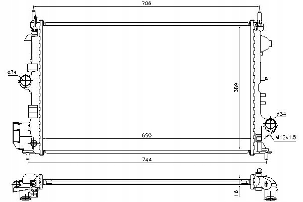 фото №2, Nissens радіаторів двигуна opel signum vectra c vec