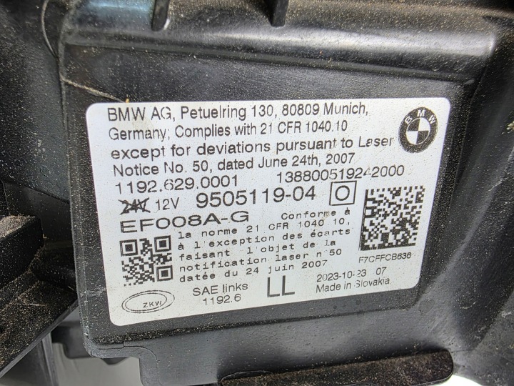 фото №11, Лампы передние laser тень bmw m3 m4 i4 g26 g22 g80 usa 9505120 9505119
