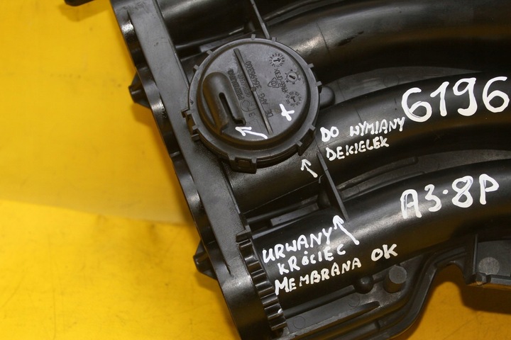 фото №10, Колектор всмоктуючий 06a133203dl a3 8p golf v 1.6 mpi 06a133185mg 06a133203dl