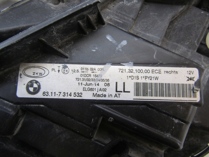 фото №13, Лампа перед bmw 3 f30 f31 ксенон некорректируемый 11-15 rh 6311 7314532