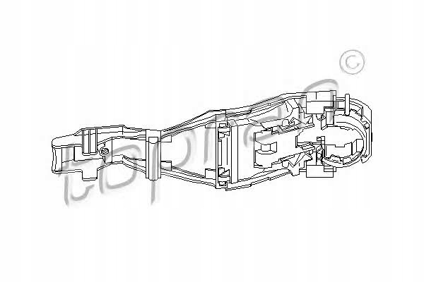 фото №1, Ручка дверь vw p. /t. golf le каркас