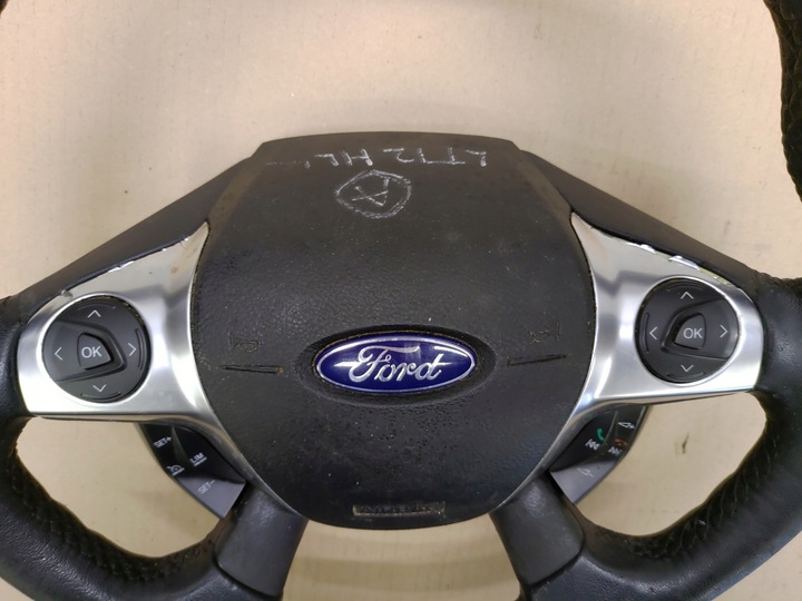 фото №15, Руль + подушка безопасности мультифункция кожа ford c-max mk2 ii годы 2010-2014