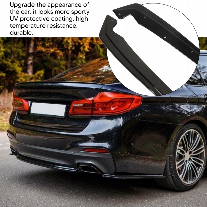 фото №12, Błyszczące чёрные планки splitterów заднего