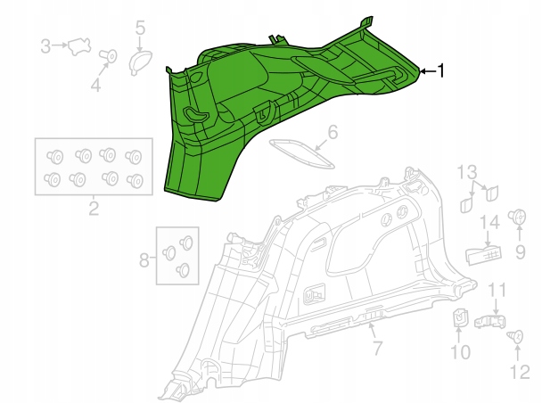 фото №7, Jeep cherokee kl 14-18 захист боковина оббивка pra