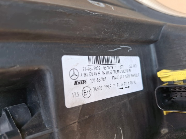 фото №12, Mercedes actros mp4 фара левое h7 led фара левая a9618204039