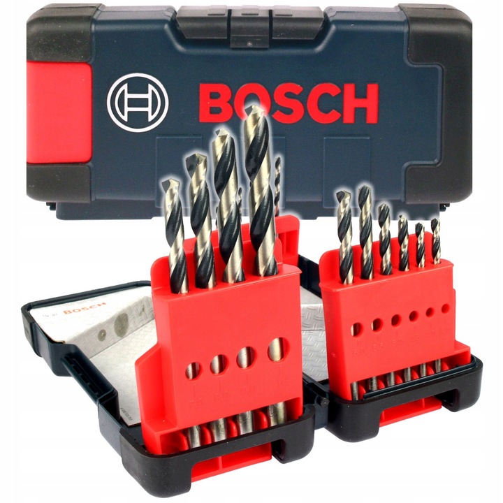 КОМПЛЕКТ 18 WIERTEŁ DO СТАЛІ BOSCH HSS POINTTEQ