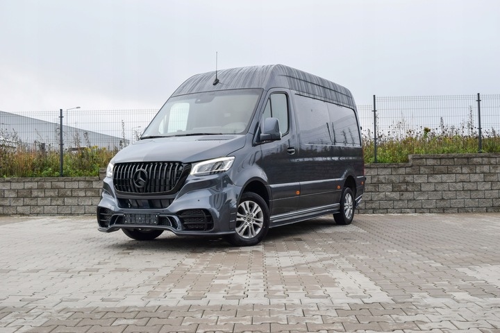 фото №3, Кузов kit sprinter 907 l2 бампер решітка радіатора пороги тюнінг amg petronas
