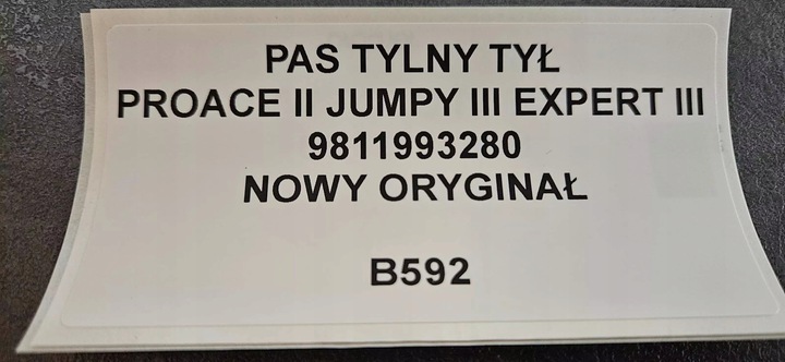 фото №8, Pas задній зад proace ii jumpy iii expert iii новий