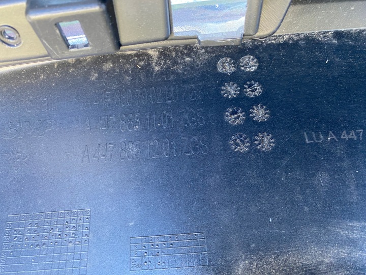 фото №11, Mercedes 447 vito v клас рестайлінг бампер задній  4478807802 оригінал