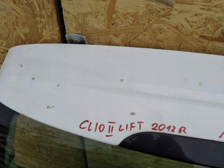 фото №6, Кришка зад кришка багажника біла renault clio ii рестайлінг 3d