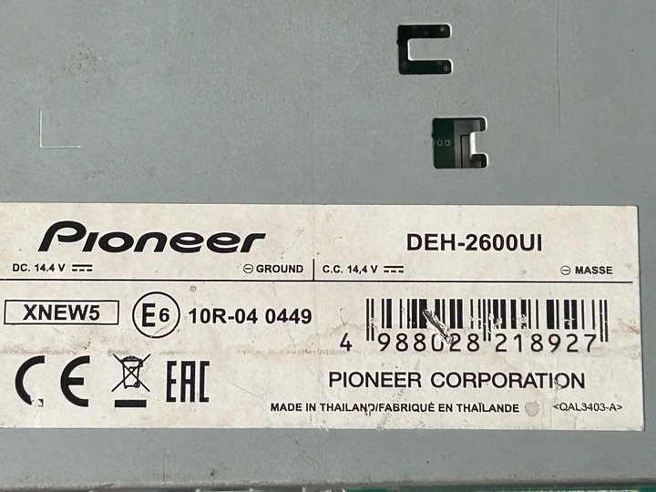 фото №6, Радіо cd pioneer deh-2600ui daf xf 106