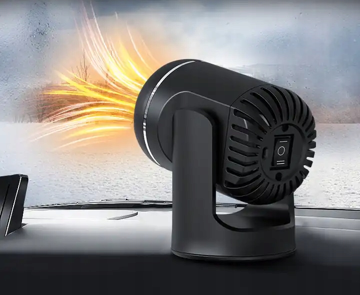 фото №12, Обігрівач автомобільна тепловентилятор радіатор 12v do автомобіль повітродувка вентилятор