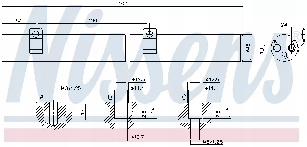 фото №10, Осушитель кондиционера mercedes ml-class w164 05-,