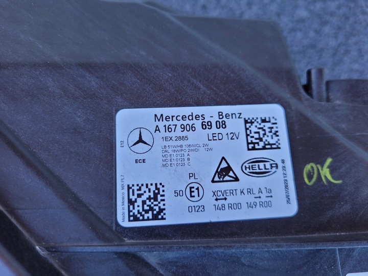 фото №16, Лампа лампы левая правая перед передняя mercedes gle 167 рестайлинг полный led