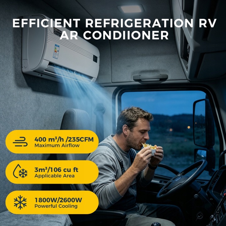 фото №10, Кондиціонер автомобільний 12v – cicha робота, 10000 btu do kamperów тракторів