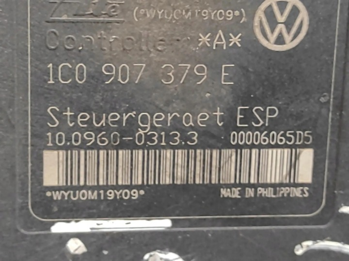 фото №8, Блок управления abs vw golf iv 1j1 1c0907379e 1.9l дизель 66kw 1998