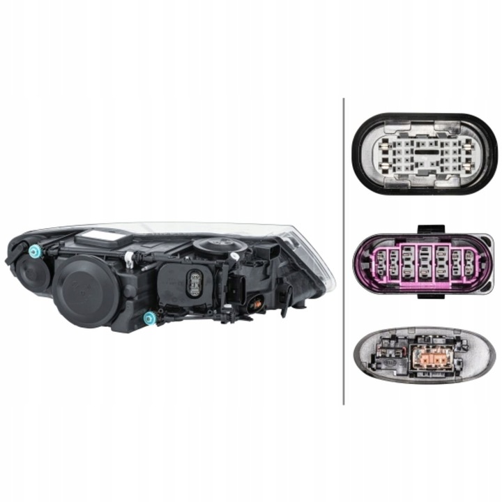 фото №3, Лампа vw touareg i 06-10 фара левый