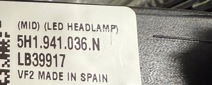 фото №14, Vw golf 8 рестайлинг лампы перед полный led серебристый идеальные 5h1941035n 5h1941036n