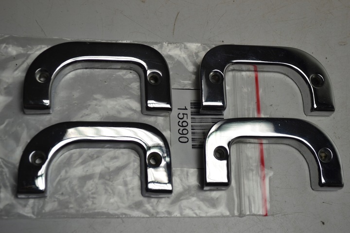 фото №9, Mercedes w123 w126 захисні накладки рамки замків двері хром