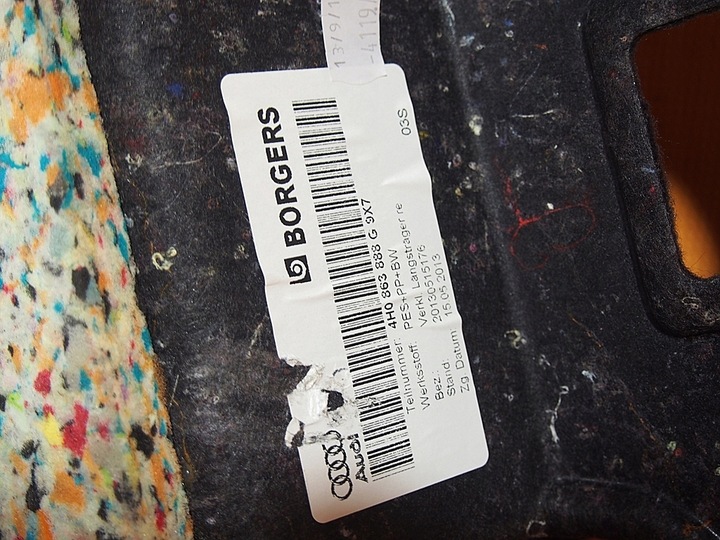 фото №8, Audi a8 4h обивка багажника пол обшивки 86km 4h0863887g / 4h0863888g