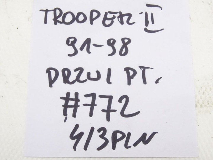 фото №6, Isuzu trooper ii monterey i 91-98 жгут установка дверь правые зад #772