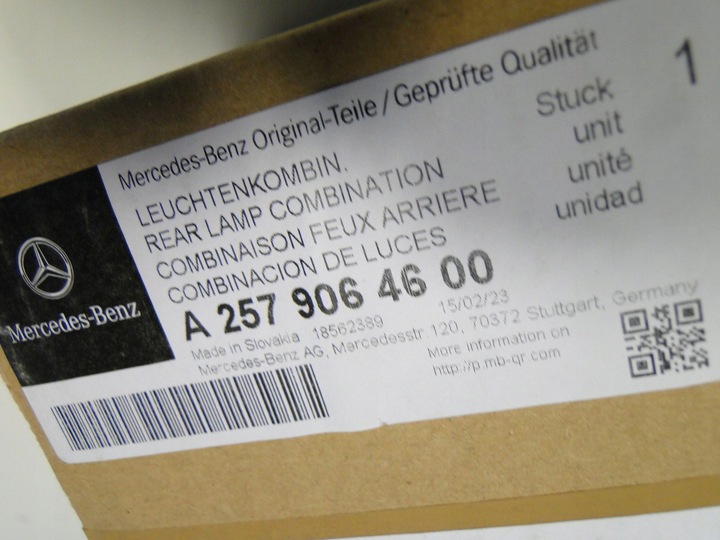 фото №15, Mercedes cls 257 w257 рестайлінг po рестайлінг лампа задня ліва w кришка багажника зад європа